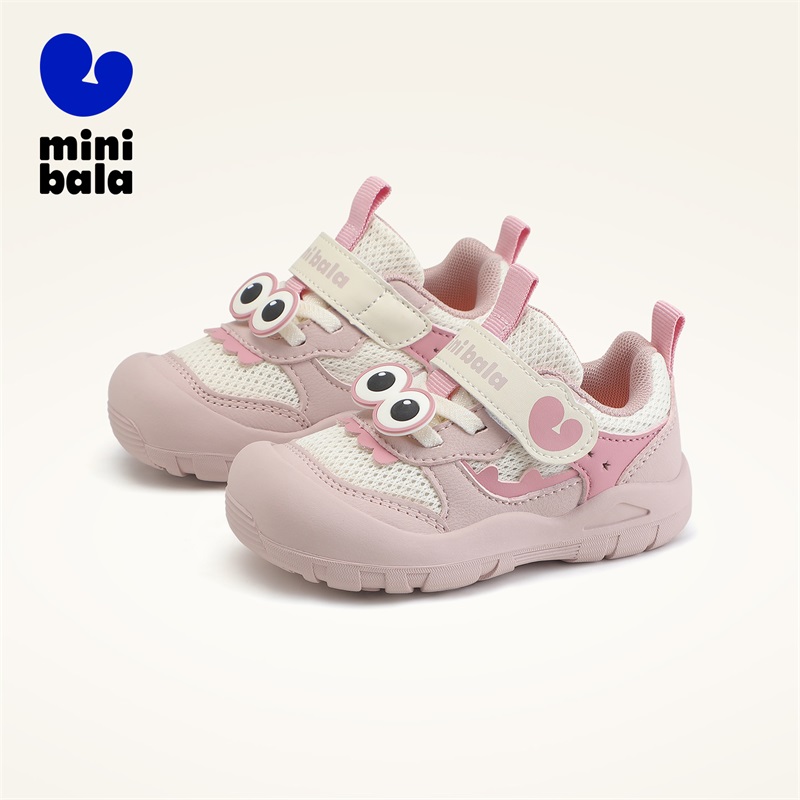 迷你巴拉巴拉童鞋2025春秋新款女童可爱运动鞋儿童软底透气学步鞋