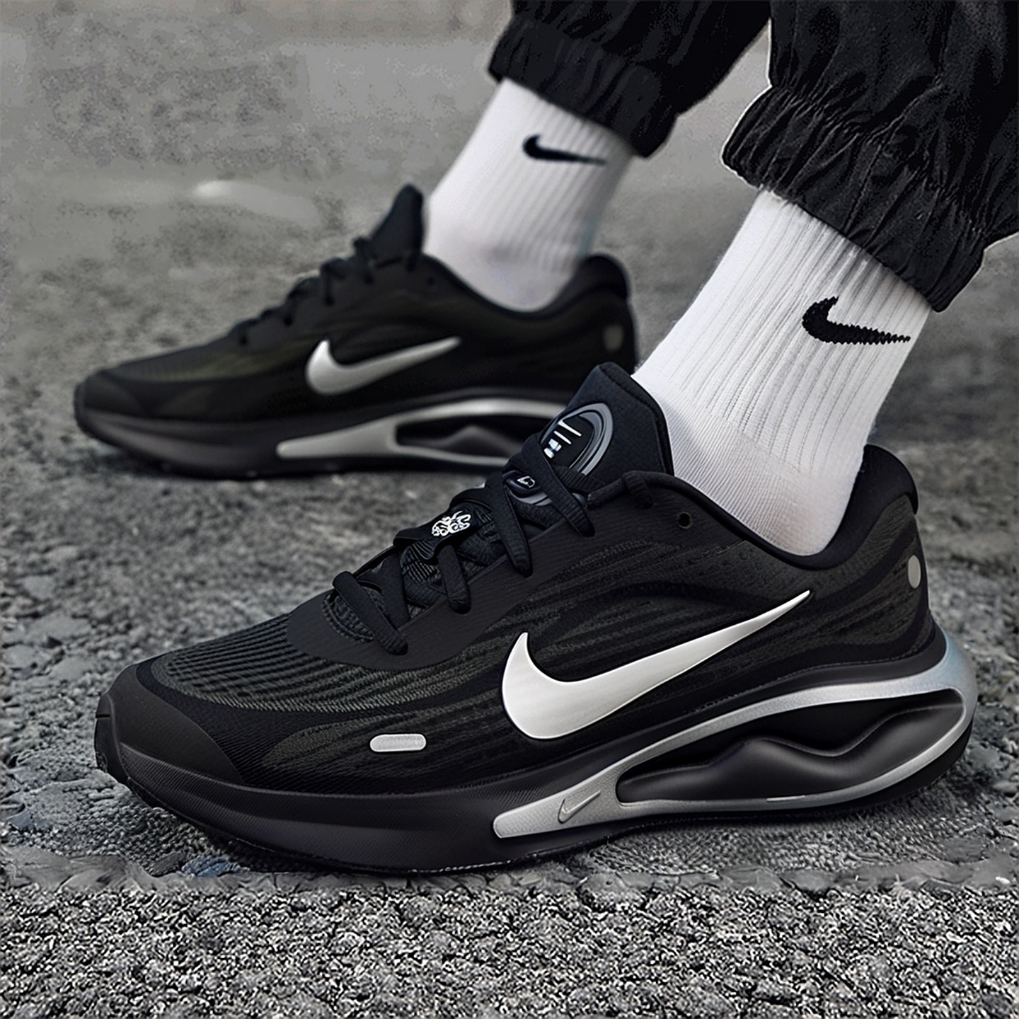 Nike耐克男鞋正品2025冬季网面透气JOURNEY RUN运动鞋休闲老爹鞋