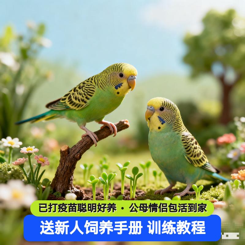 手养虎皮鹦鹉活鸟幼鸟亲人家庭陪伴小鸟宠物活物鹦鹉宠物送货到家