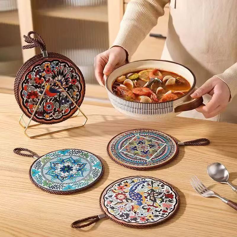 【粉丝专属】隔热垫垫子陶瓷锅垫防烫耐高温隔热餐桌垫砂锅垫高级感