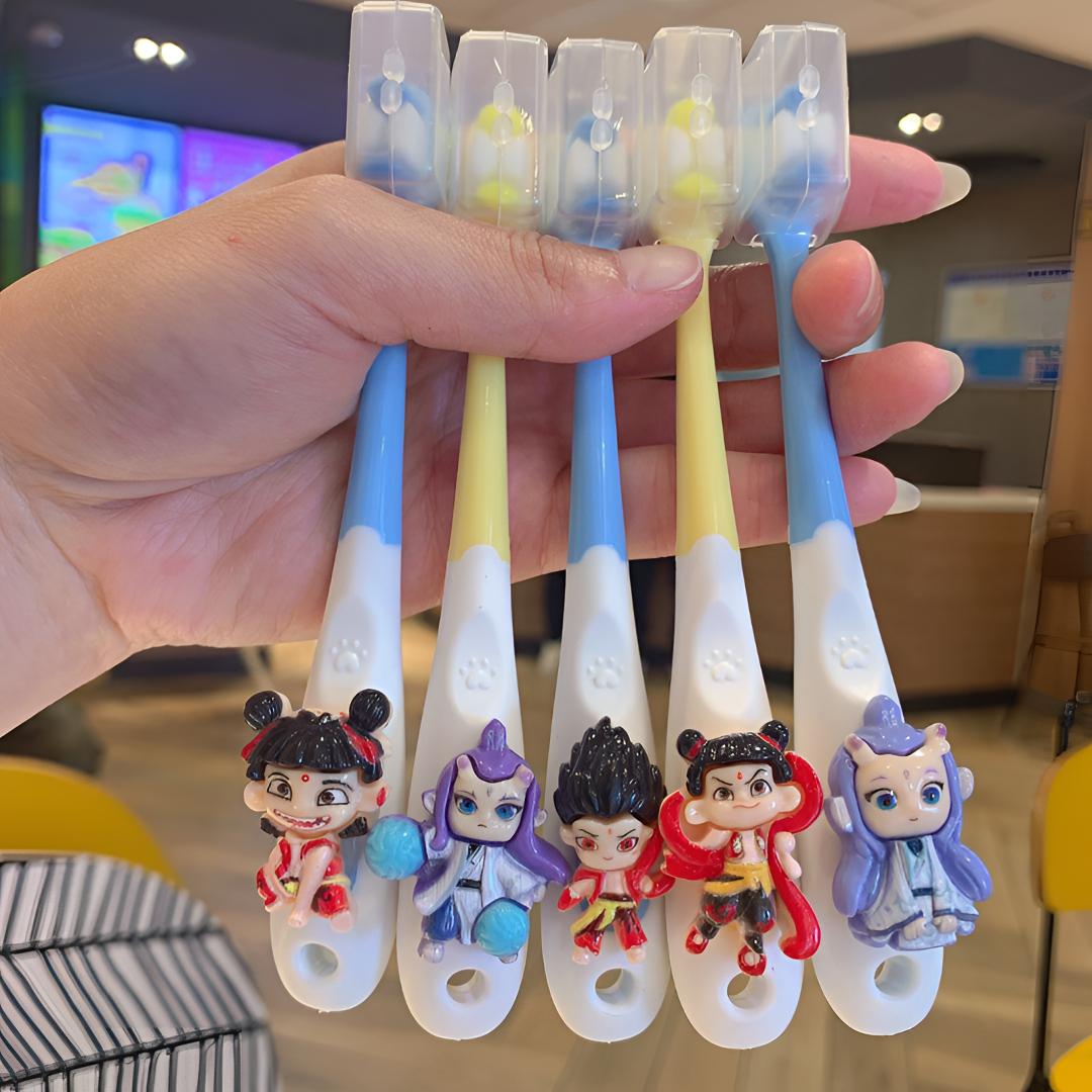 【5支】三丽鸥卡通儿童牙刷软毛2-12岁超细护龈万毛柔软刷毛