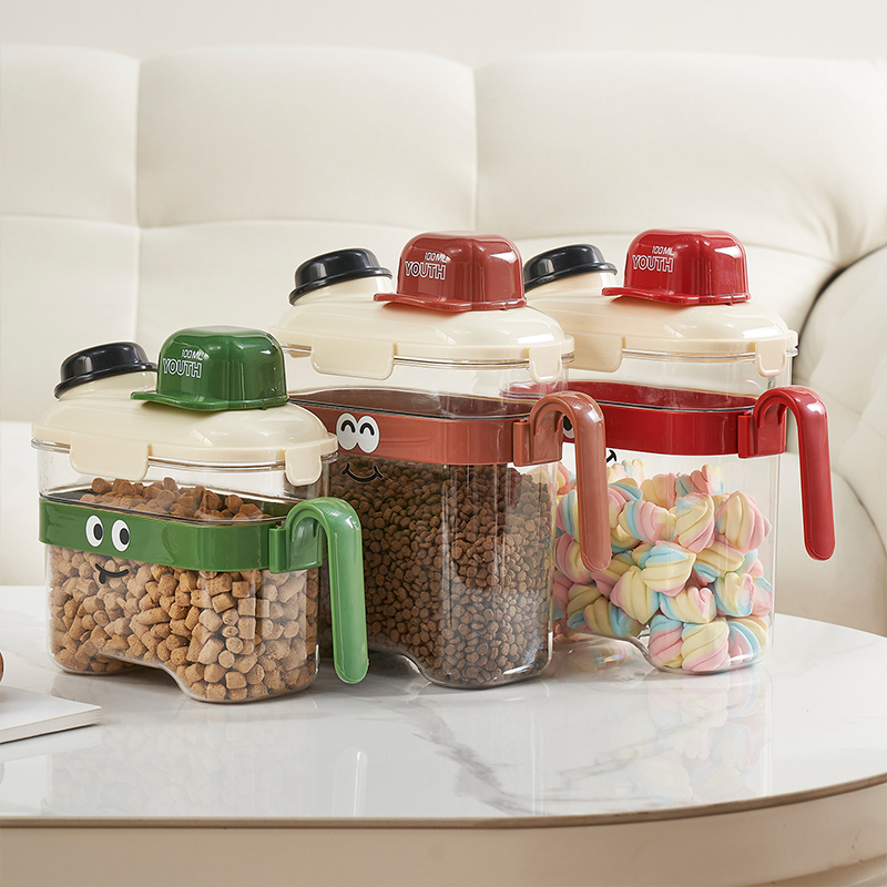 猫粮储存桶狗粮密封桶储粮宠物防潮真空罐存储零食冻干专用收纳盒