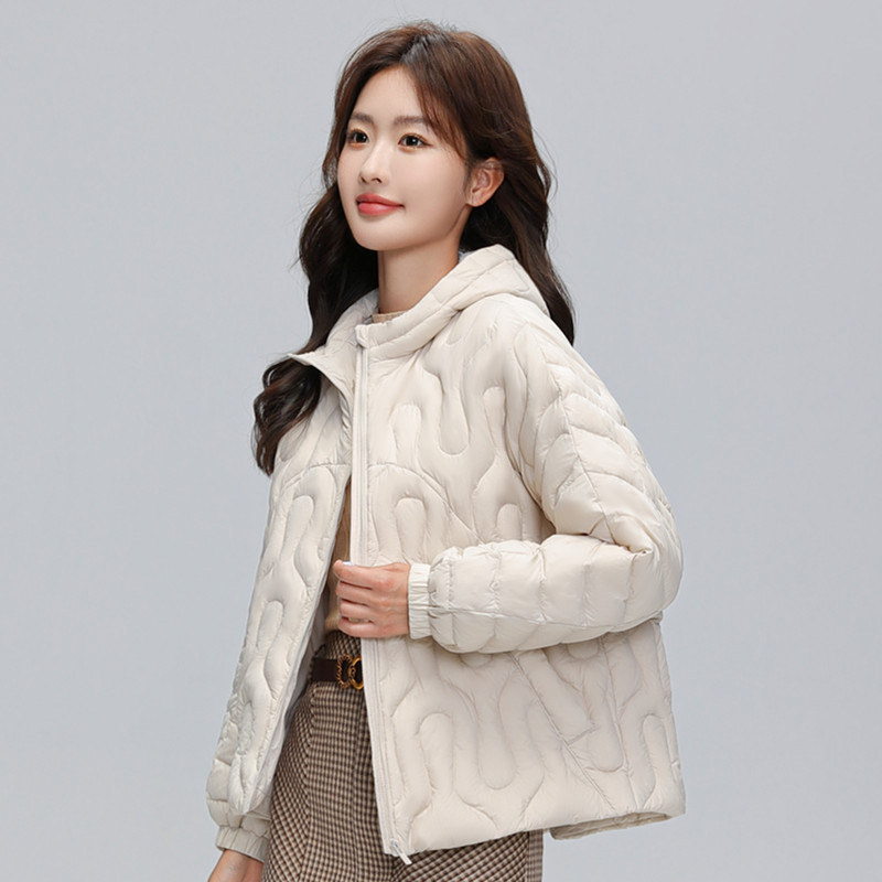 蒙口羽奢新款羽绒服2025年秋冬新款轻薄款羽绒服女立领高端保暖羽