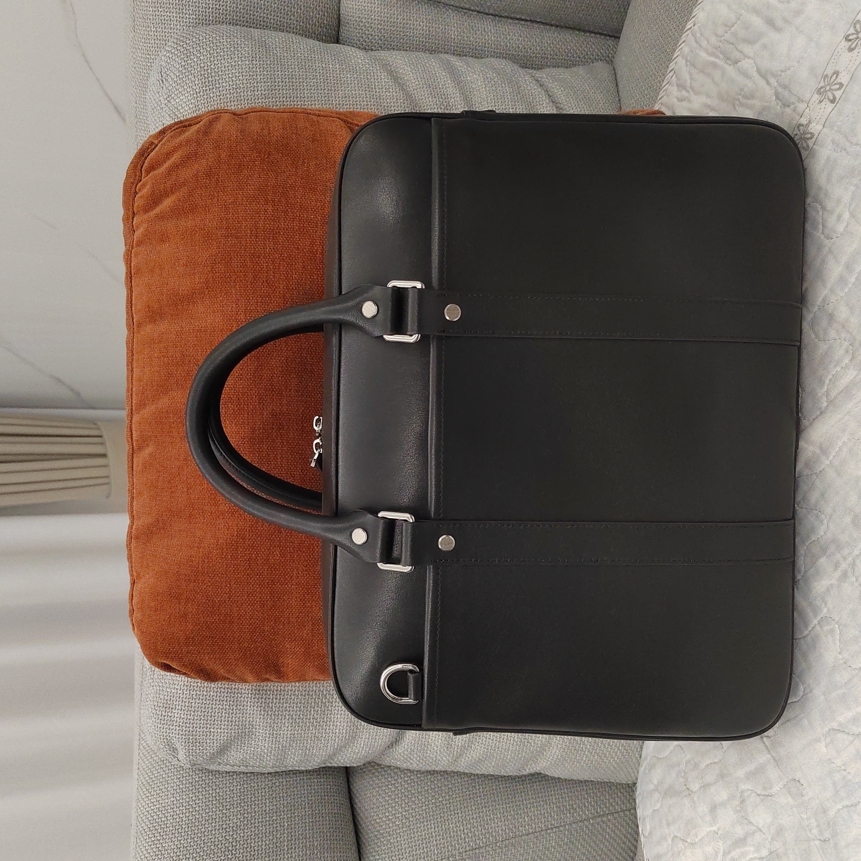 头层牛皮公文包电脑包手提包单肩包斜挎包多隔层提包长39个29厚8