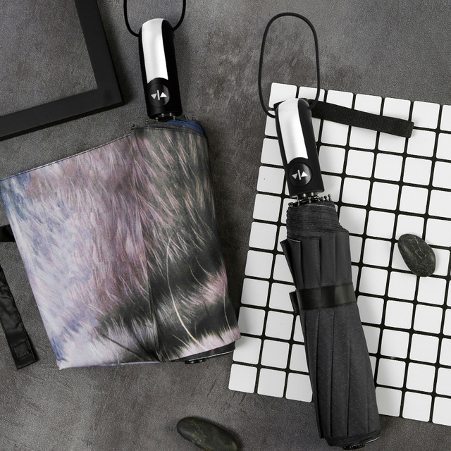 源头竖中指全自动折叠雨伞创意个性搞怪潮流男女大号太阳伞防晒遮