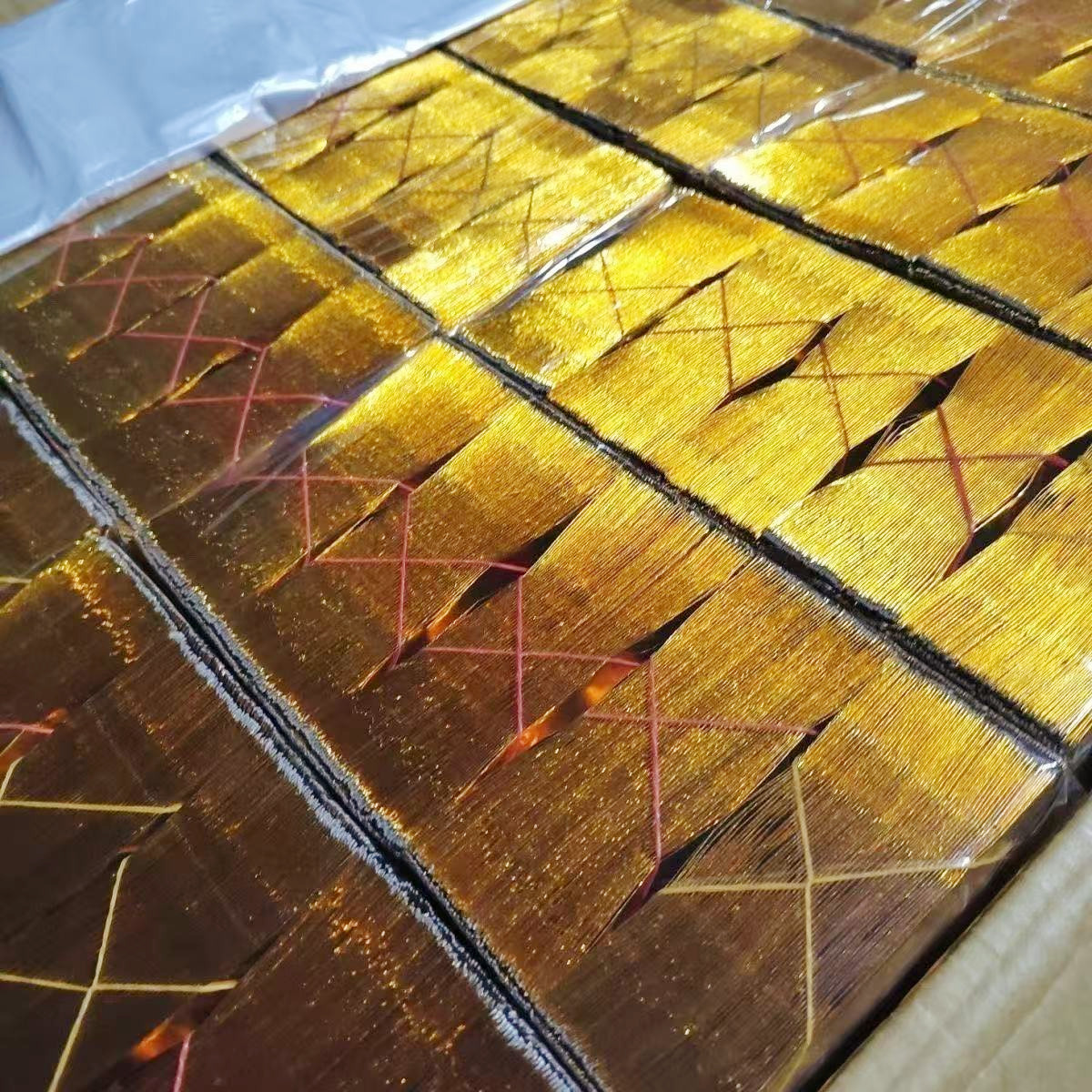 元宝半成品金砖手工折纸免折叠金批发锡箔纸加厚切角一把50个送袋