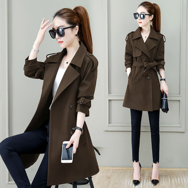 中长款呢子女2025秋季新款洋气时尚高级感气质毛呢大衣外套21261