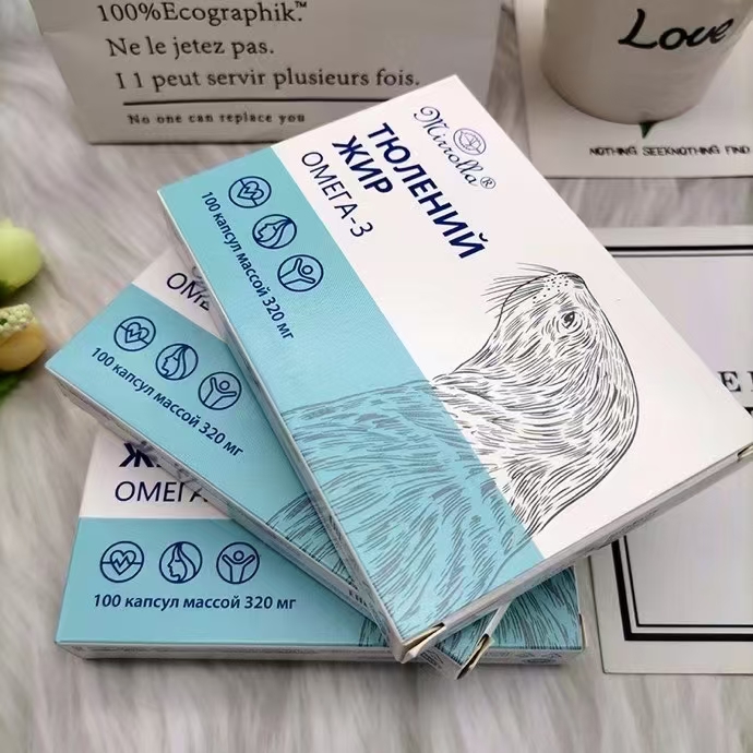 【俄罗斯进口】正品46码海豹调和油胶囊100粒/盒