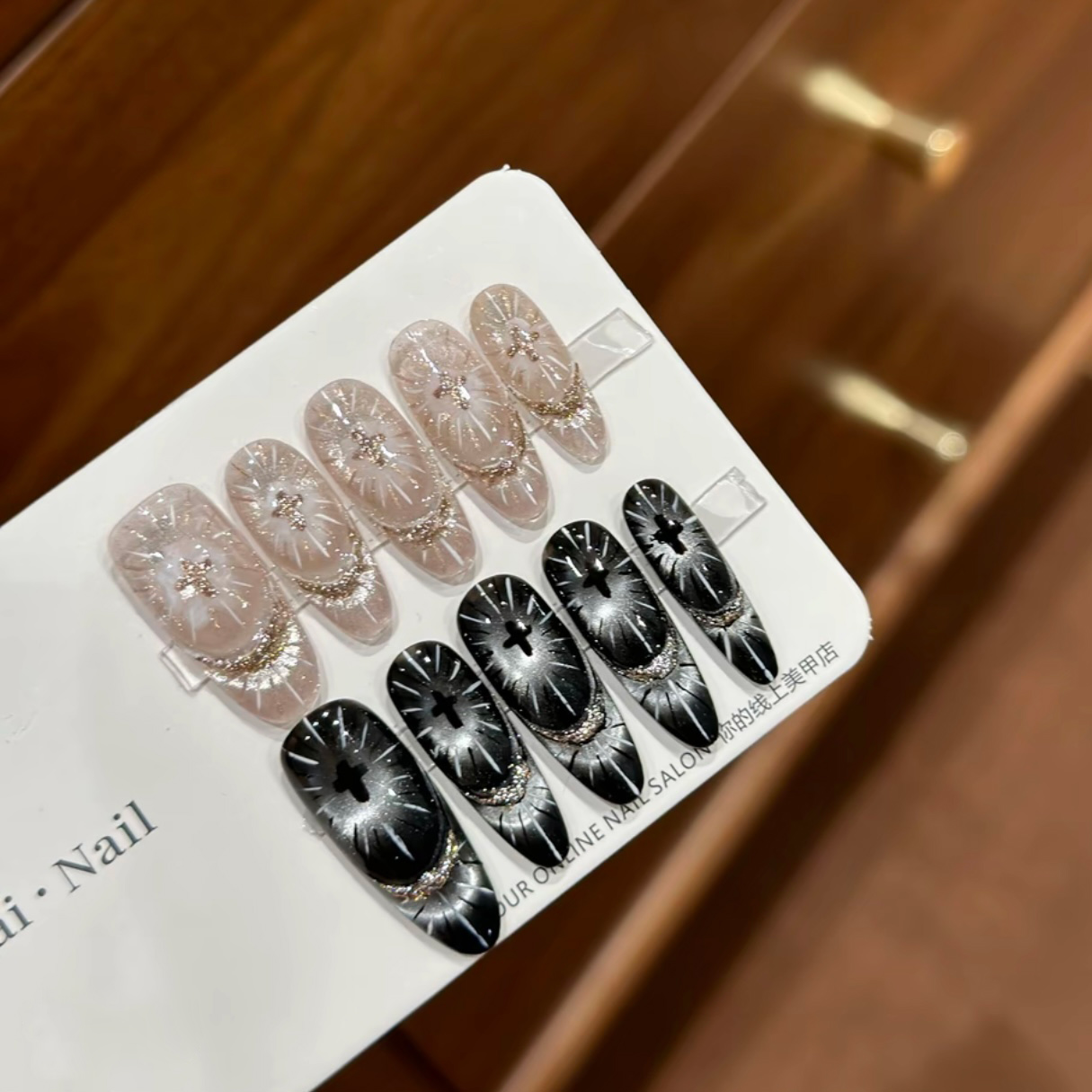 【神谕圣光】AB款圣洁神圣氛围美甲神秘感高奢品质闭眼入穿戴甲秋冬