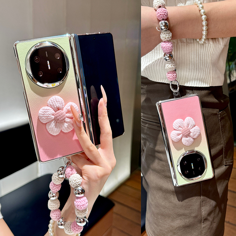 适用华为matex5手机壳折叠屏新款x6典藏版x3创意时尚电镀渐变女款