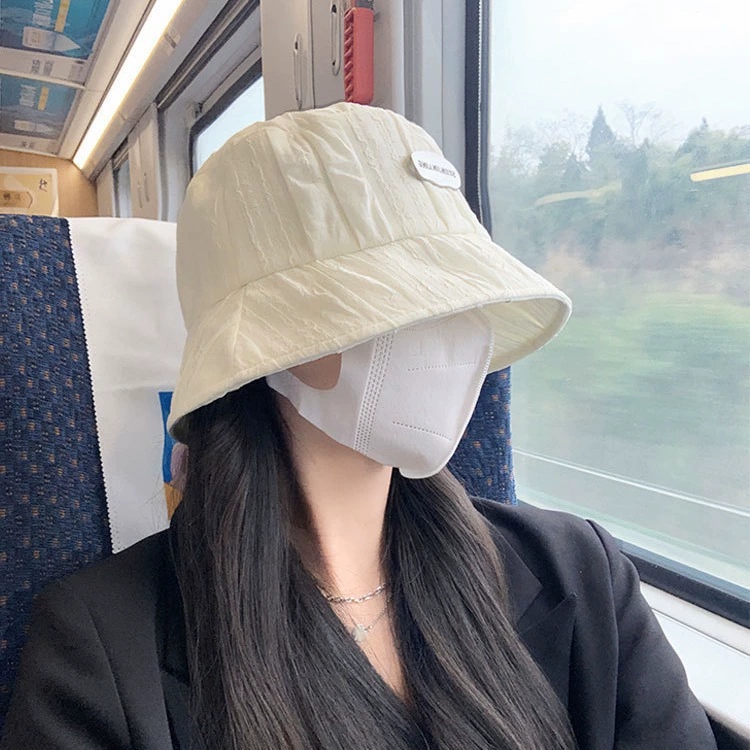 遮阳帽子女款2025新款大头围防晒渔夫帽显脸小素颜防紫外线太阳帽