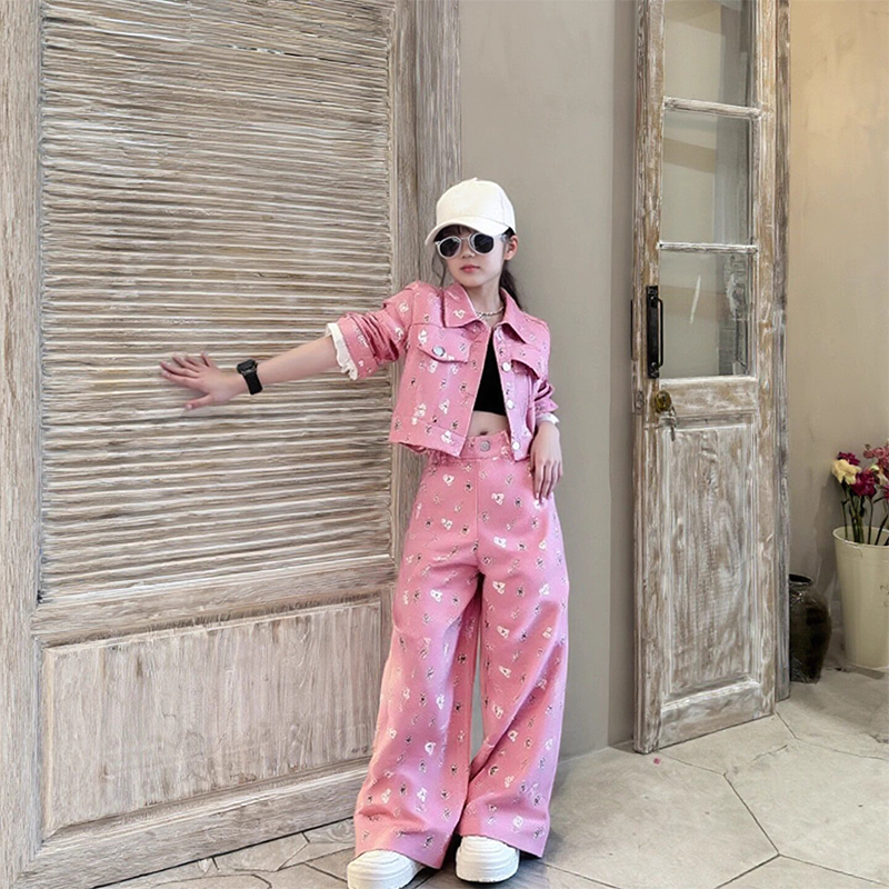 女童套装2025新款春秋儿童两件套时髦洋气衣服中大童潮款童装炸街