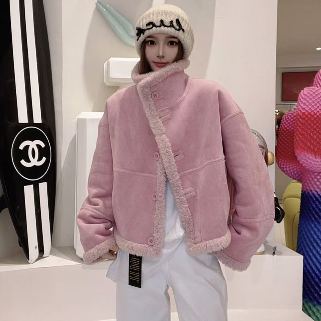 【SUSU推荐】2025立领短款冬季气质"100%“羊毛女装外套-99630Y