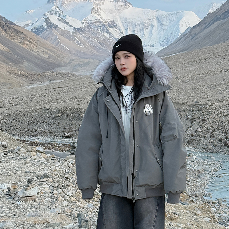 棉服女冬季2025年新款ins大毛领韩版宽松棉衣加厚保暖棉袄外套潮