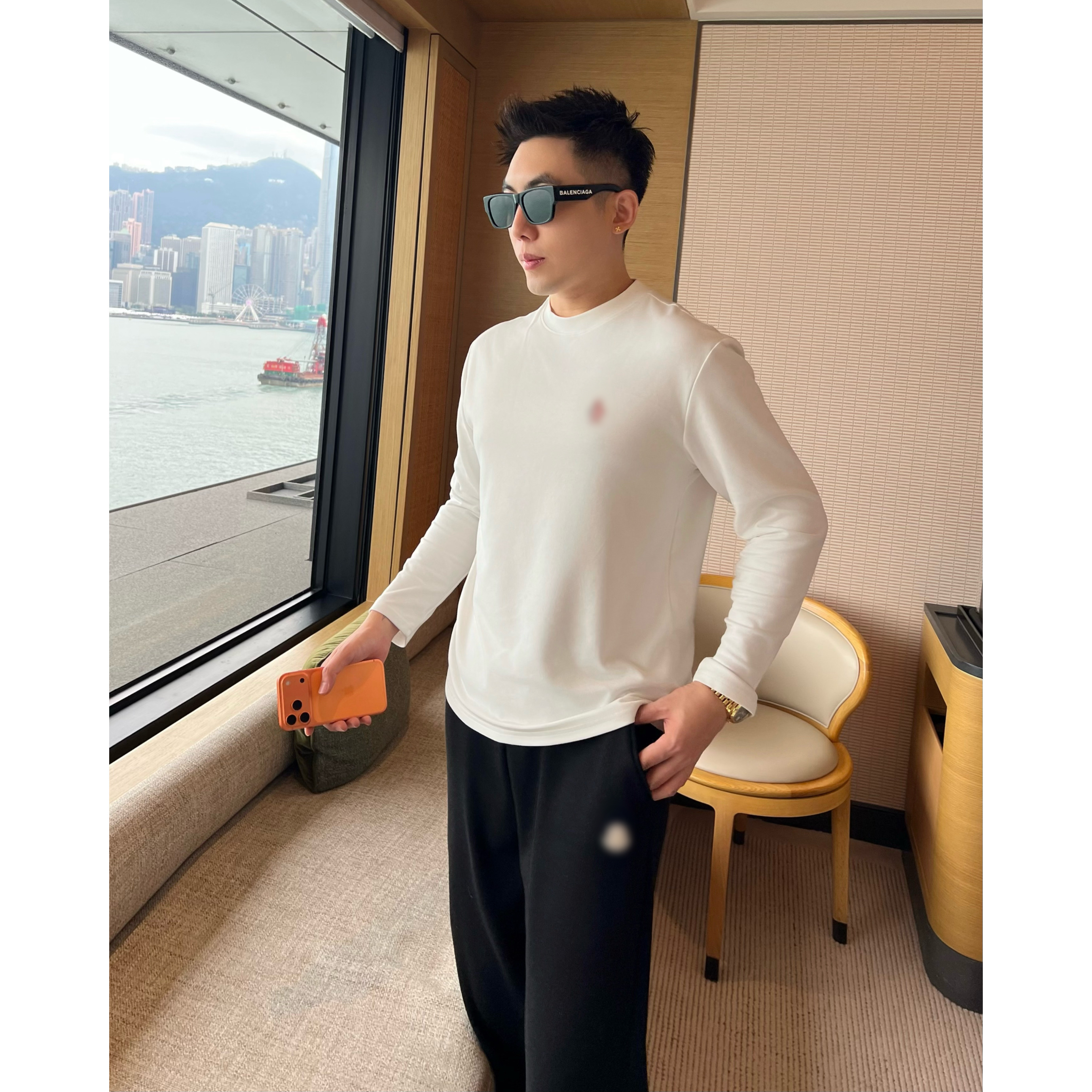 【雪山摩登长袖】秋冬莫代尔弹力保暖织带百搭休闲打底长袖T李查德