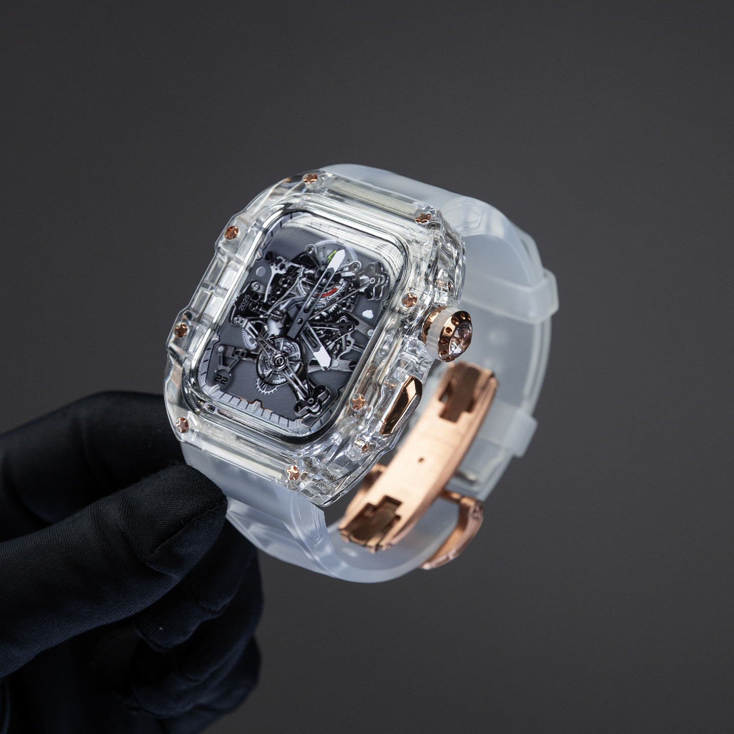 本亦优品AppleWatch透明改装保护壳理查德iwatch表带适用苹果手表