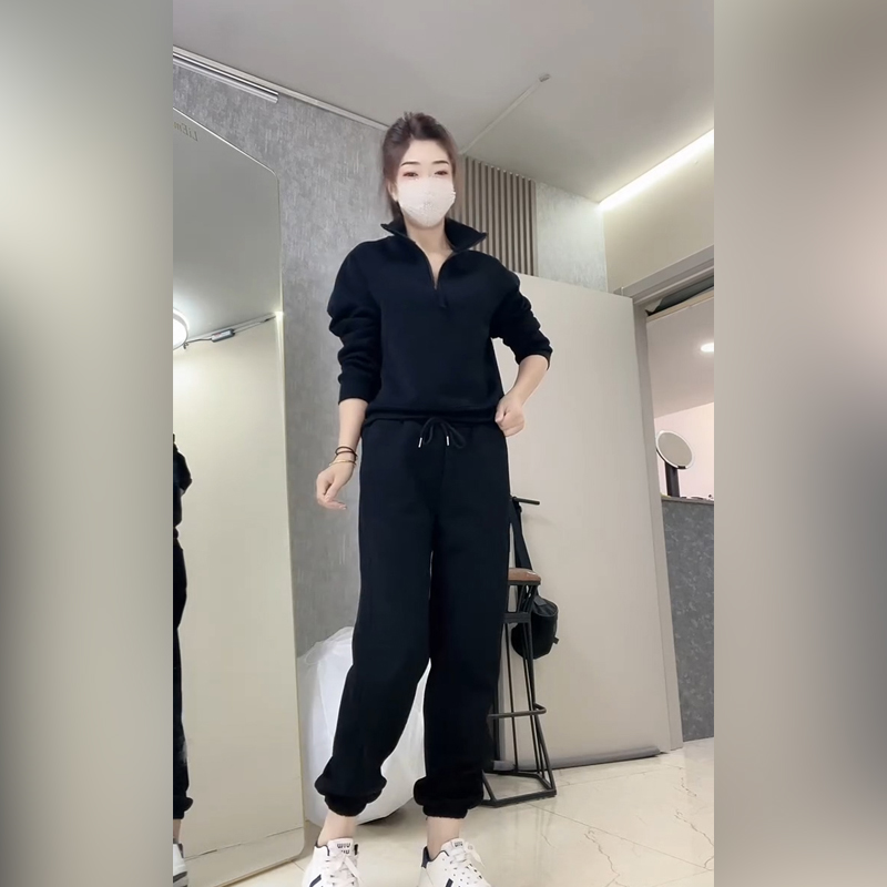 LHRJ【8981】洋气时尚上衣+长裤（不加绒）2025秋季新款休闲两件套