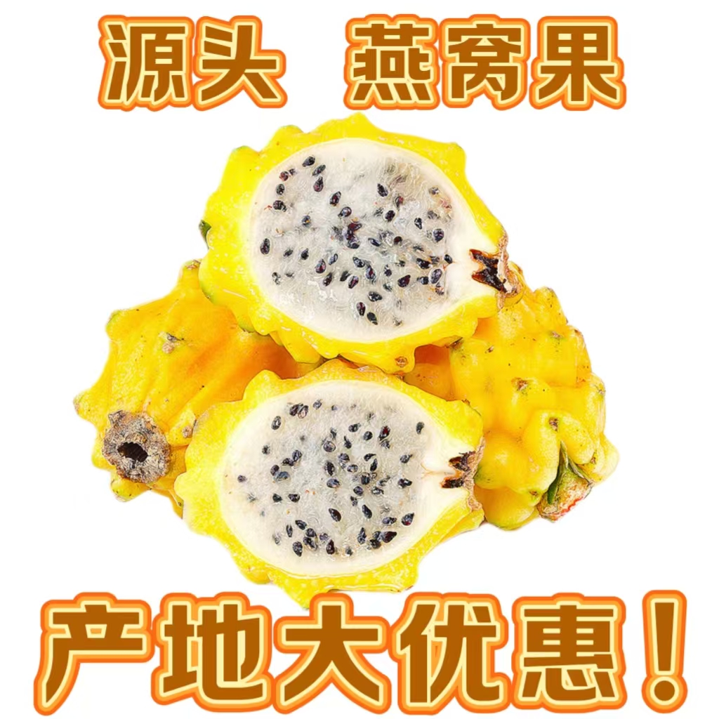 【3斤装优惠】麒麟燕窝果礼盒新鲜爽口热带水果香甜黄色火龙果香甜