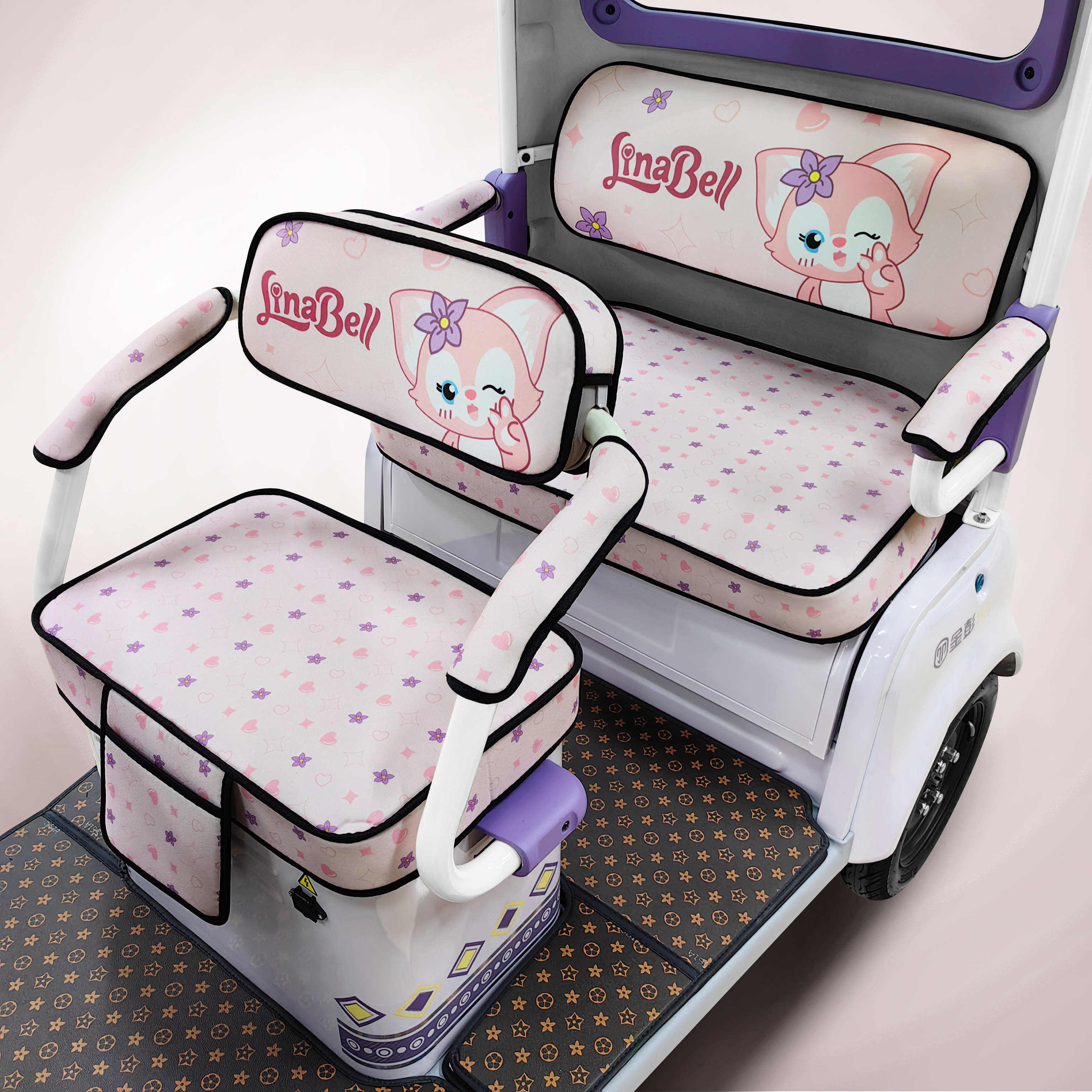 【半封闭三轮车大型车专拍】大安金彭su7等专用座套台铃X16雅迪CL9S