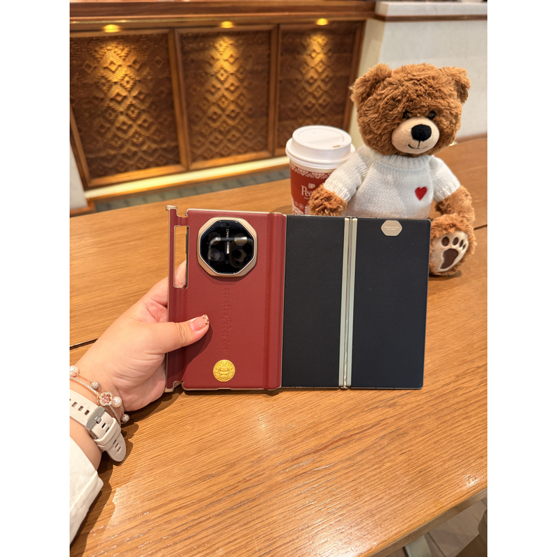 适用于华为MateXT/XTs 三折叠 黄财神双中轴折叠手机壳  单后壳