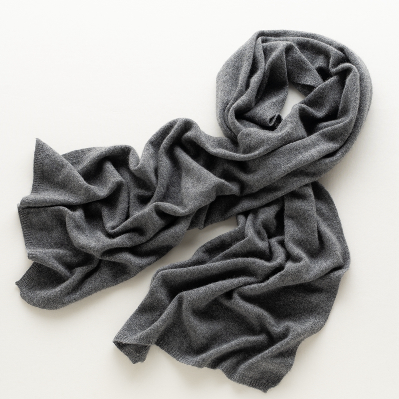 100%山羊绒经典平面羊绒围巾披肩男女同款纯色