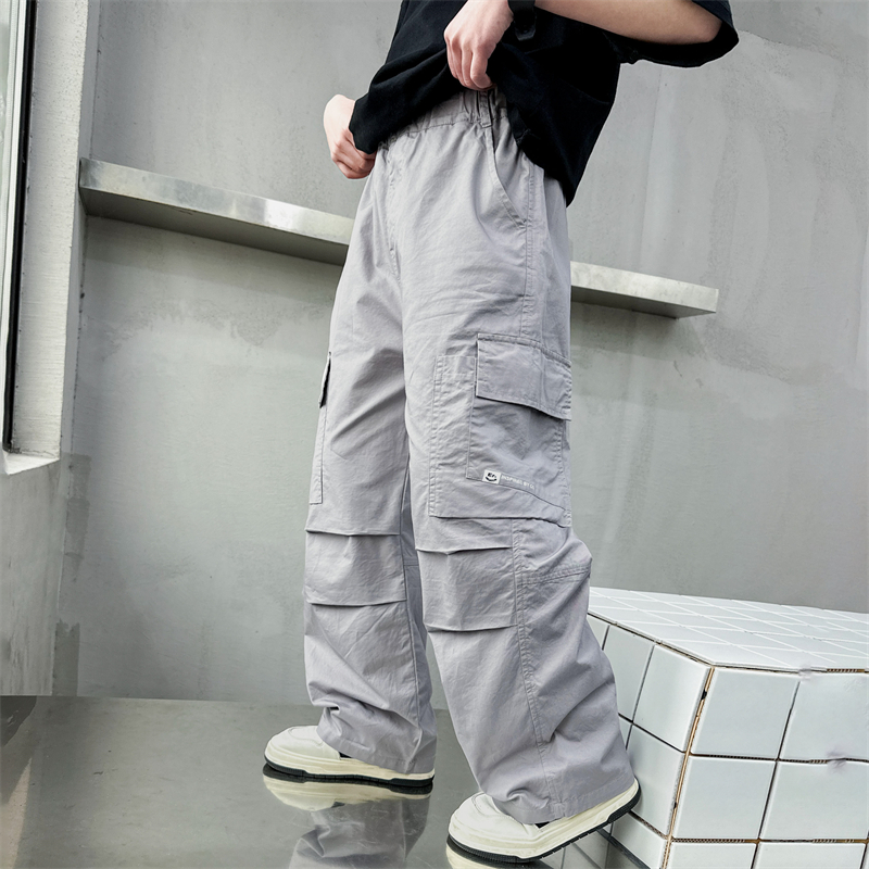 儿童装男童夏装防蚊裤2025新款宽松夏季男孩工装休闲薄款裤子大童