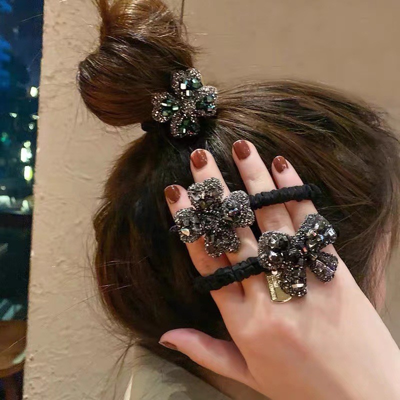 丸子头专用头绳轻奢高级感女生发圈新款2025款扎头发时尚百搭发绳