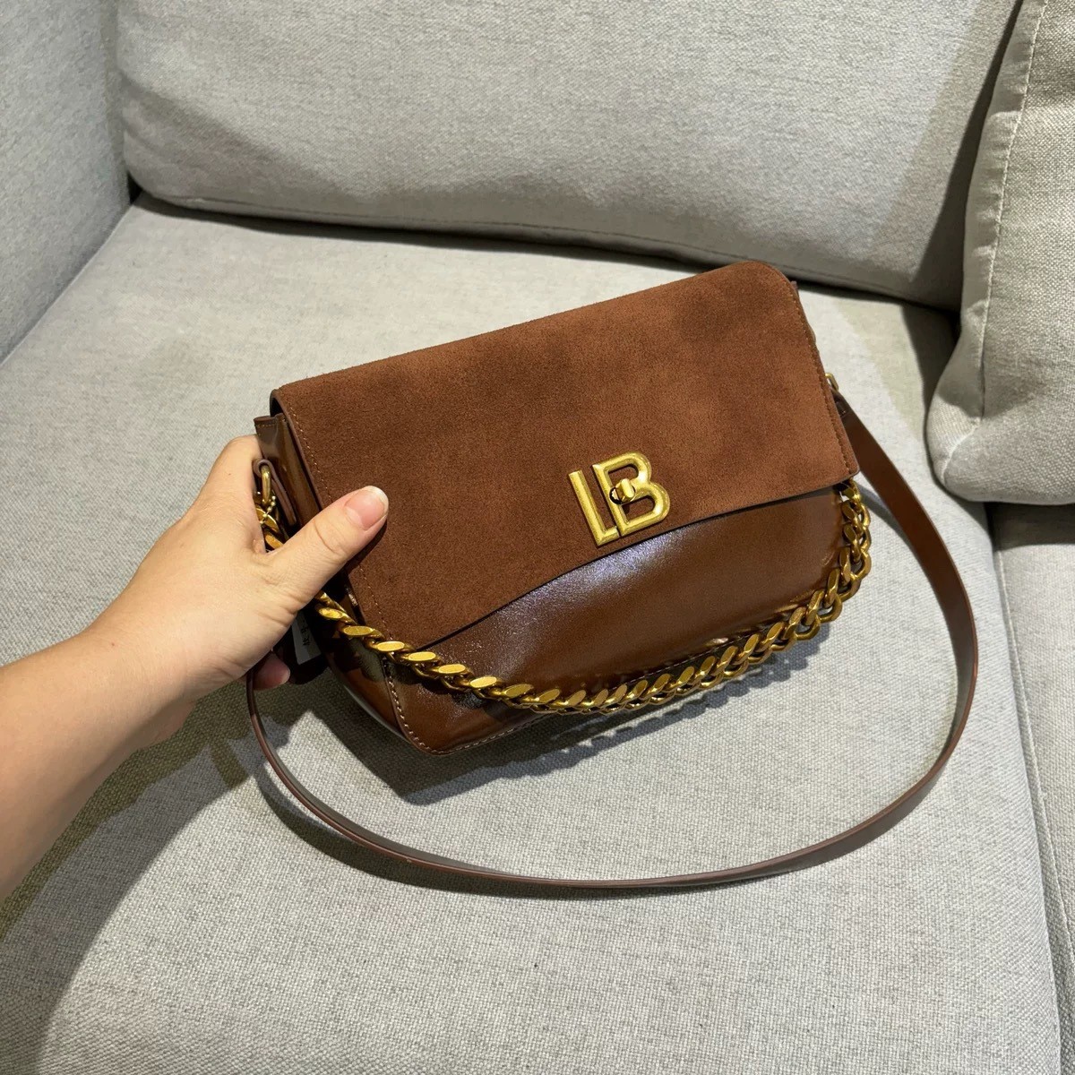 【万达专柜】轻奢今年流行超火网红链条腋下包包女2025新款真适用