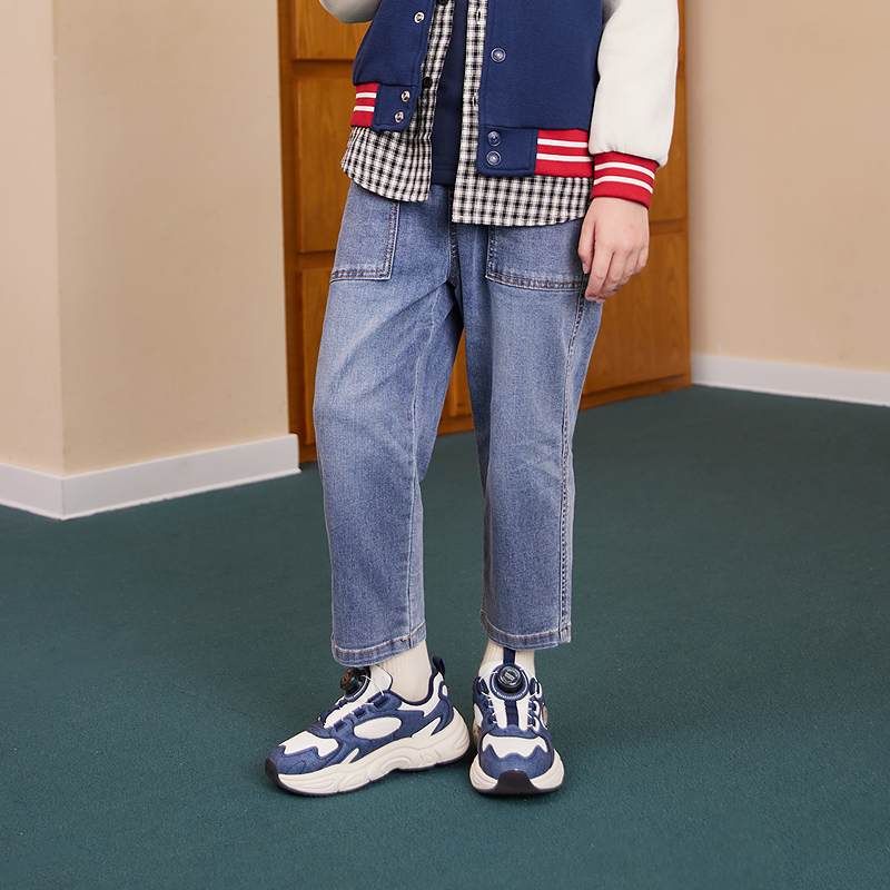 【官方旗舰】Levi's李维斯秋冬儿童童装保暖百搭加绒牛仔长裤P821