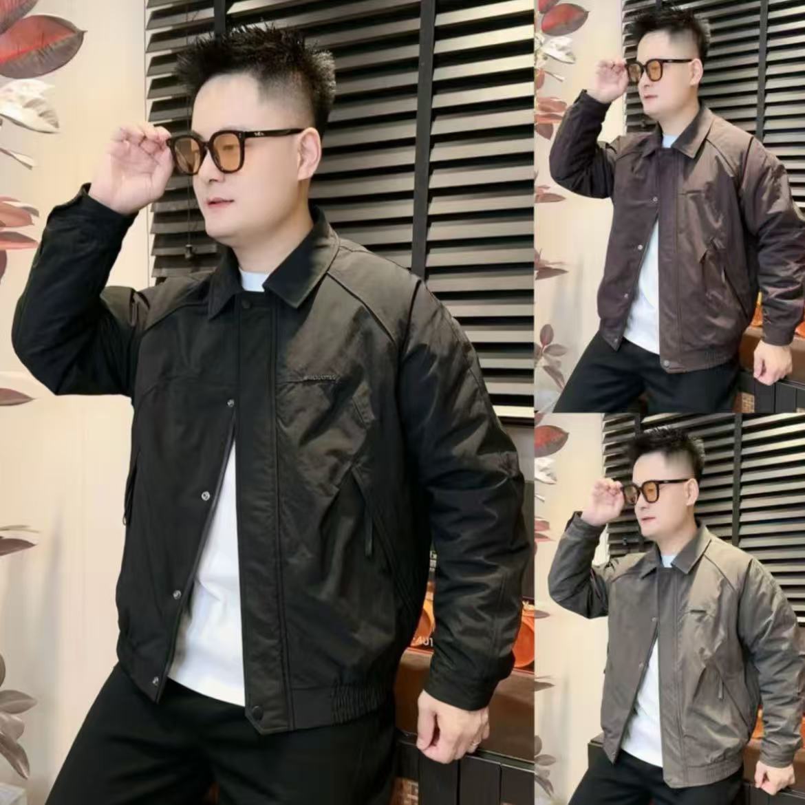 户外结构翻领二棉外套冬季新款男士时尚休闲痞帅慵懒风外套