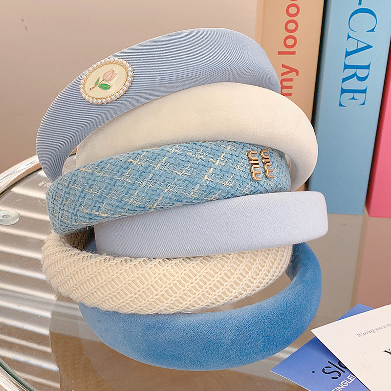 时尚宽边发箍女款感洋气百搭洗脸高颅顶头箍2025新款发捆发卡头饰