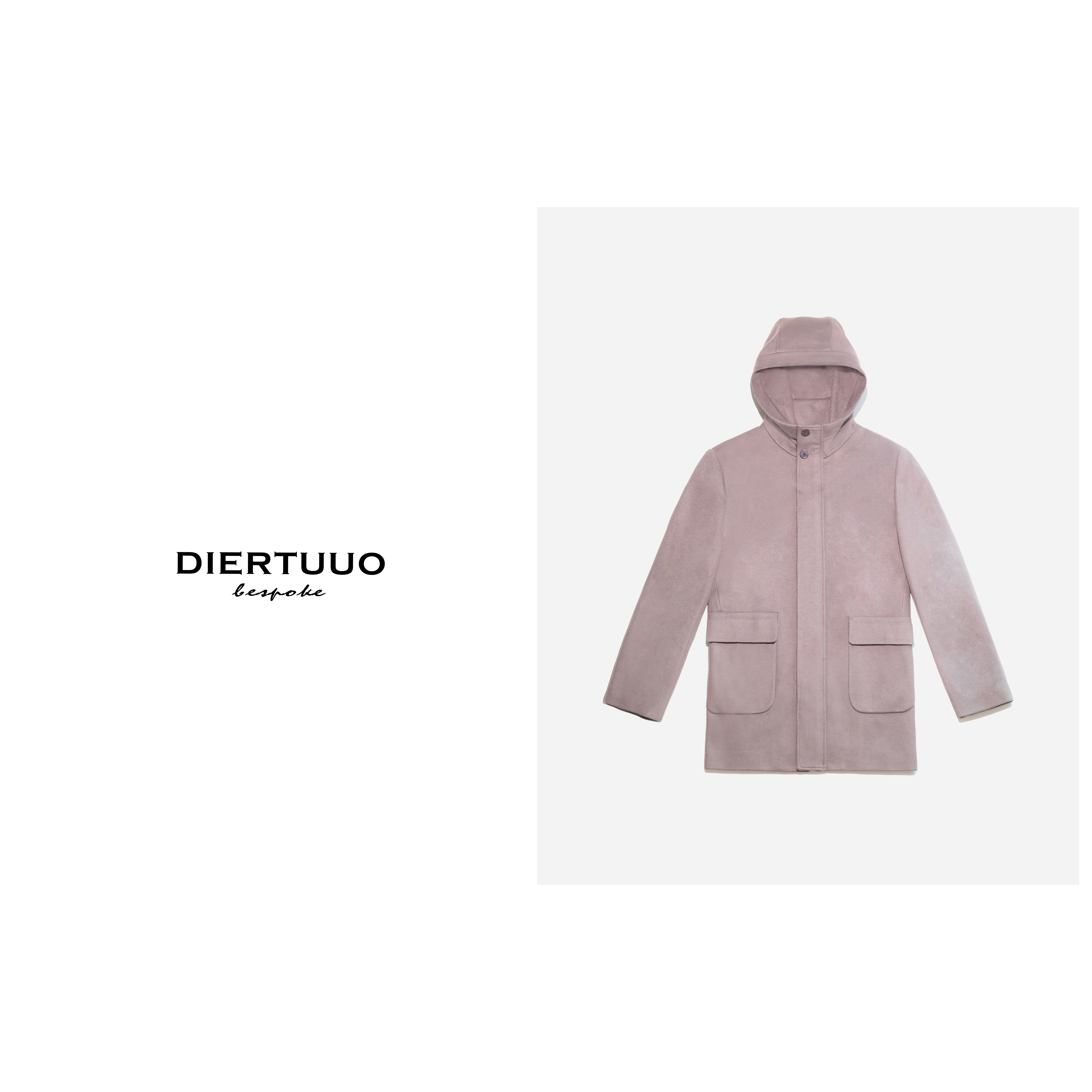 DIERTUUO迪途-7798男士冬季经典时尚百搭休闲保暖中长款连帽大衣