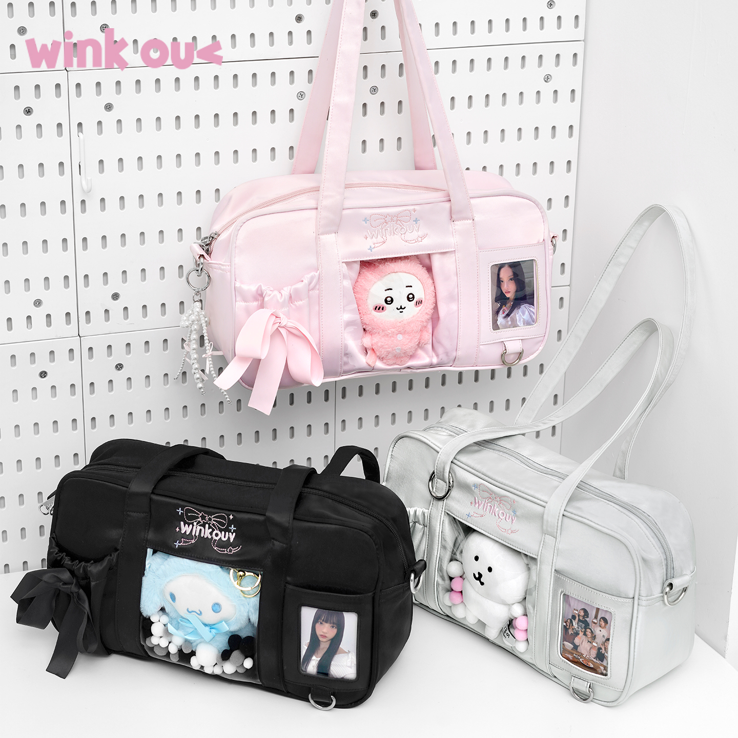 wink ouv原创包包百搭追星二次元制服斜挎痛包小食量日常10cm娃包