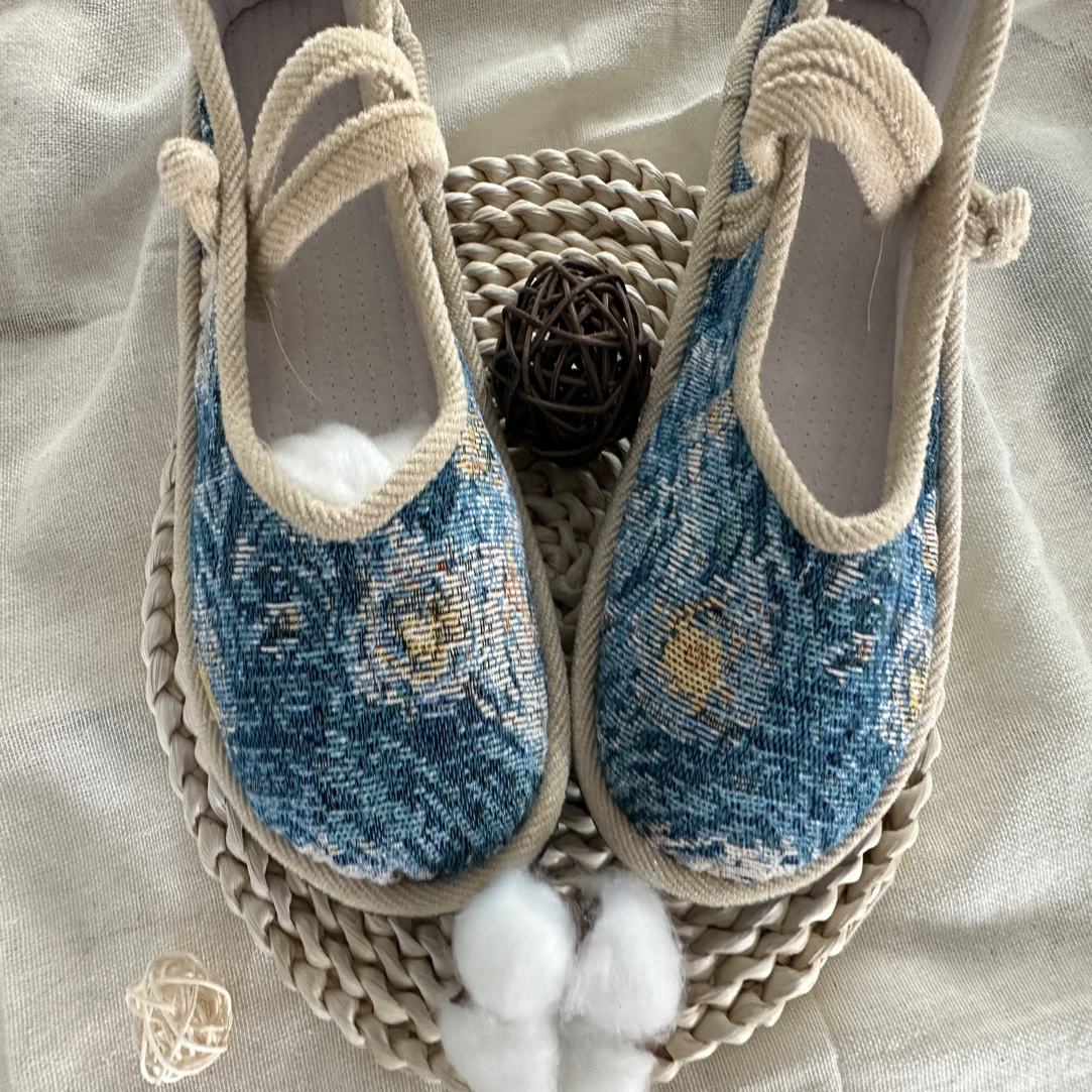 【秋日晕染】纯手工布鞋舒服透气