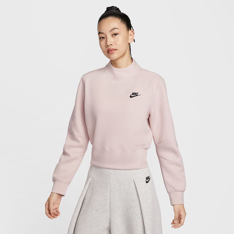 耐克（NIKE）女子短款运动衫保暖长袖T恤套头卫衣HV2797-667