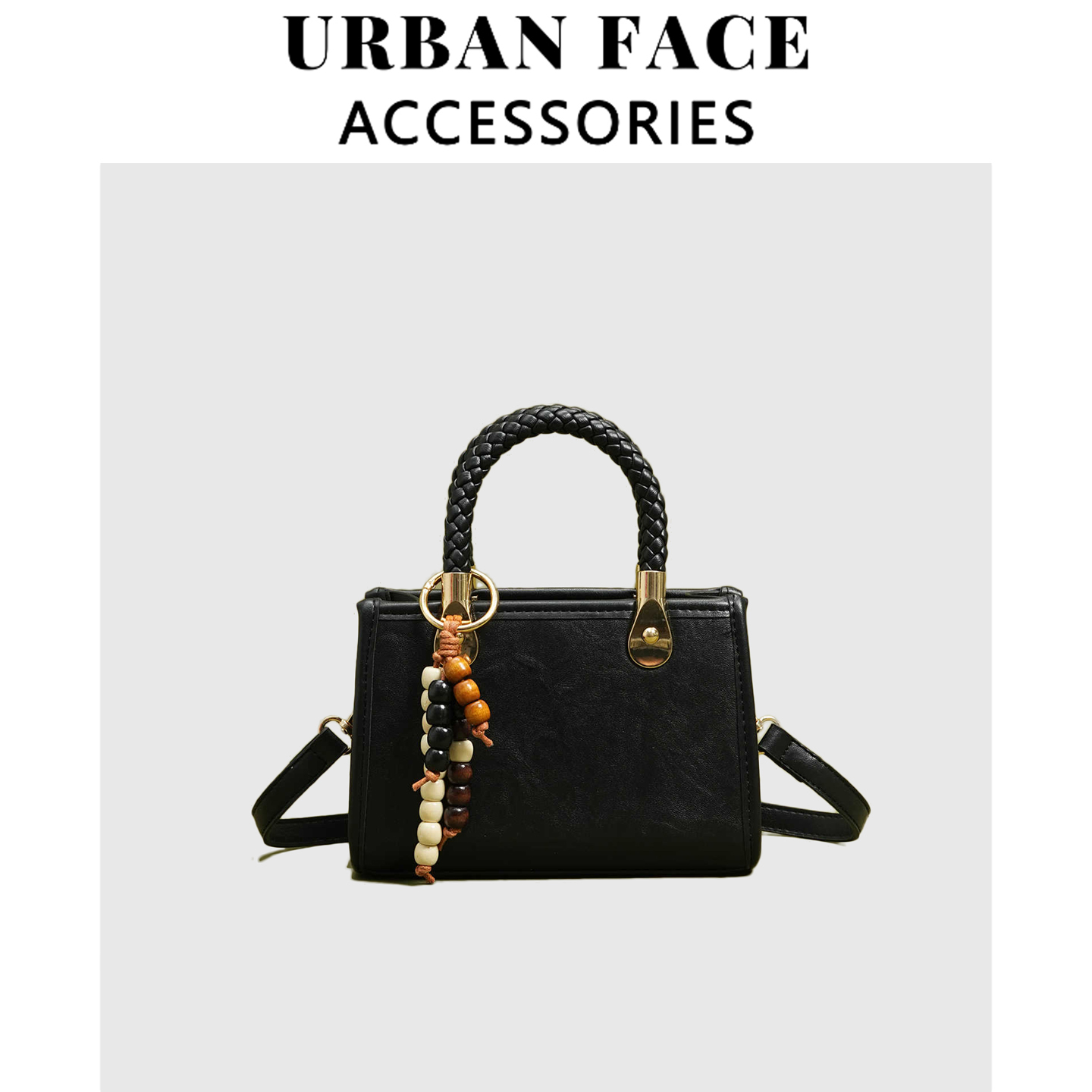 URBAN FACE小众高级感复古手提包包女2025新款潮百搭单肩斜挎包女