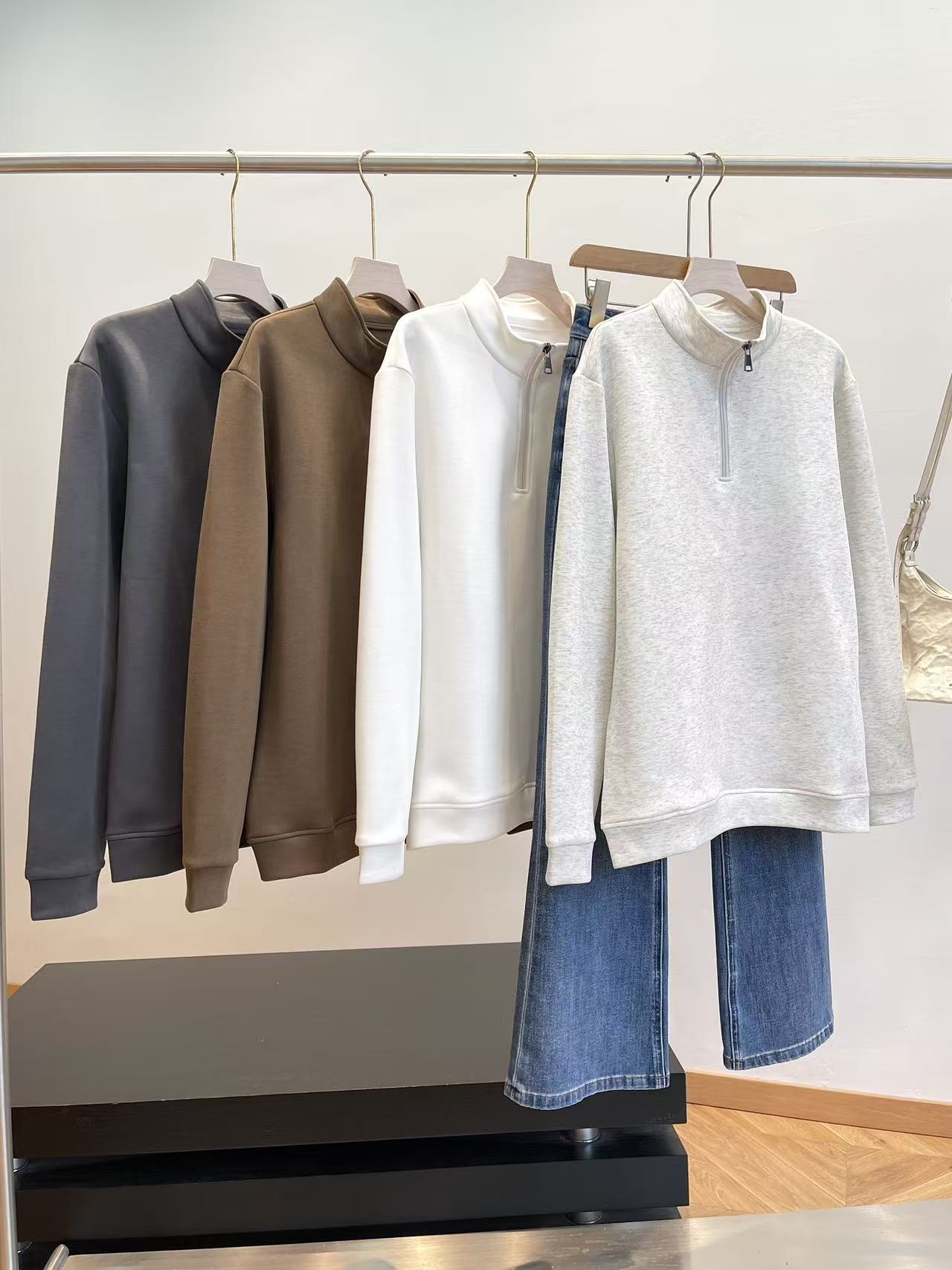 B高阶舒适五明治！高尔夫款 宽松休闲半拉链卫衣 C10 男装 H7130