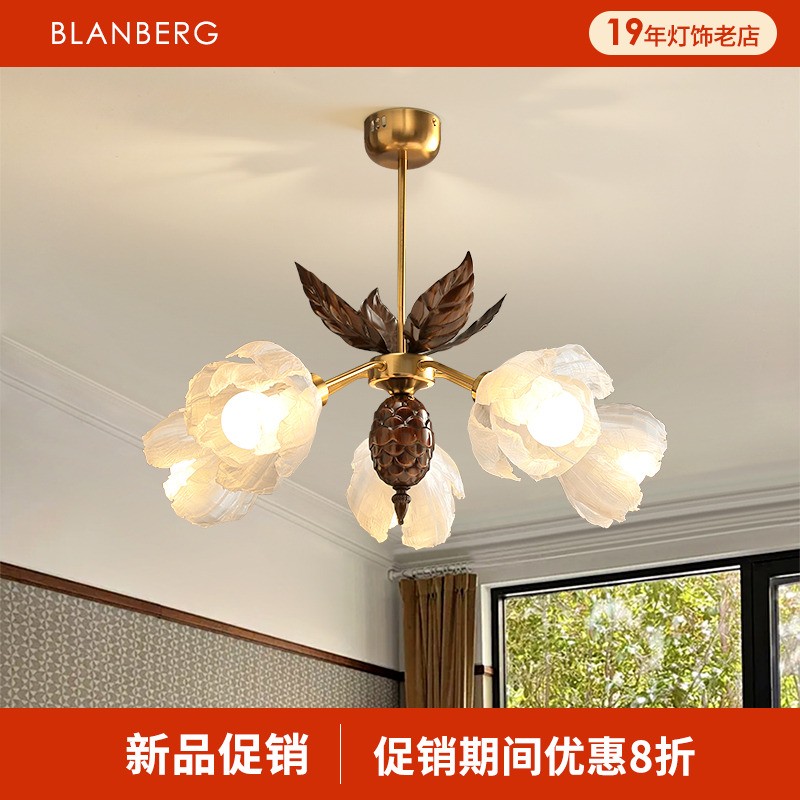 中古风吊灯法式侘寂风宋氏美学禅意餐厅客厅灯宋氏美学禅意主卧灯