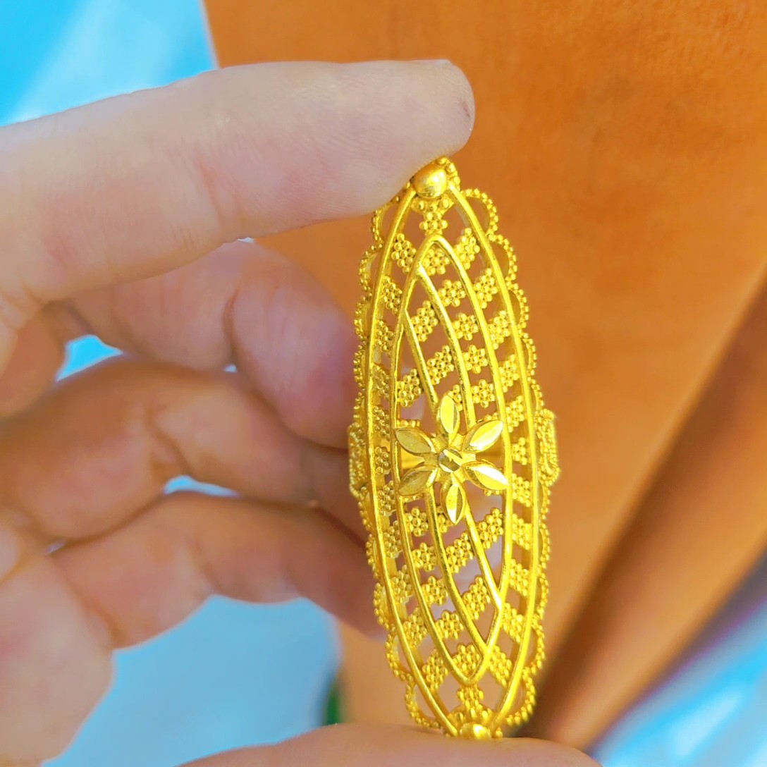 铜合金戒指 铜合金戒指 女款金色民族风活口时尚百搭指环