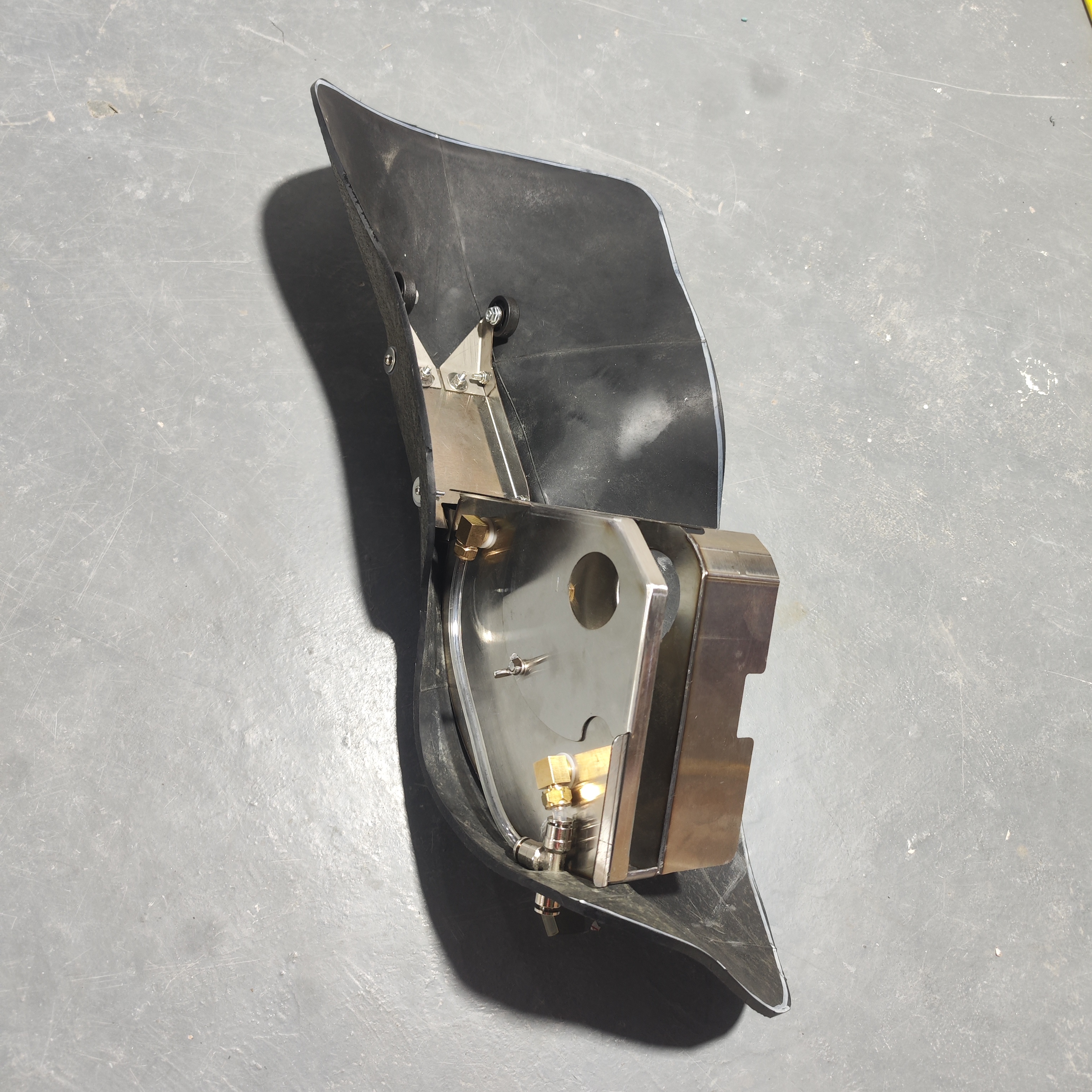 1全新款升级3喷头各品牌型号全防护内挡水开槽机防水罩不锈钢罩壳