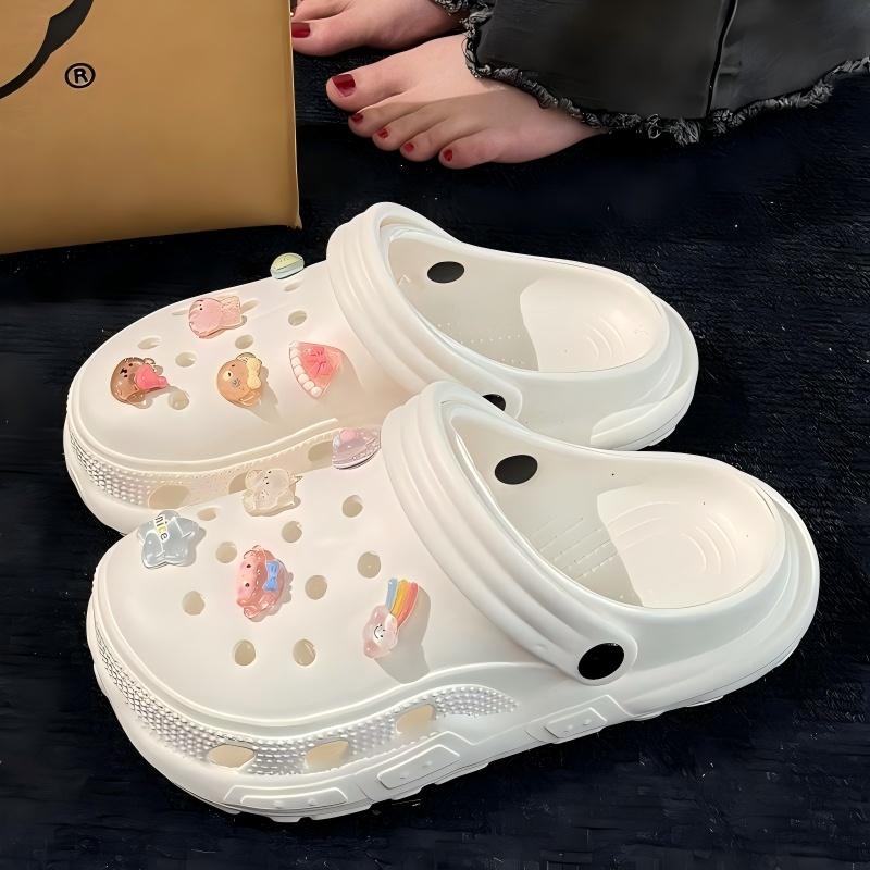厚底洞洞鞋女款夏季2025新款情侣外穿防滑包头亲子儿童全尺码凉鞋