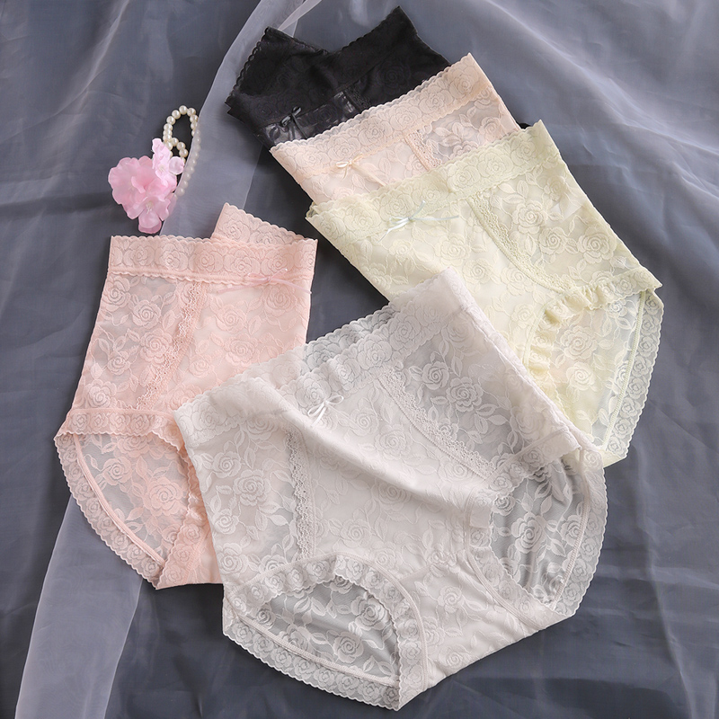 2025新款蕾丝女内裤性感无痕夏款加长棉裆7a级抗菌透气三角裤253