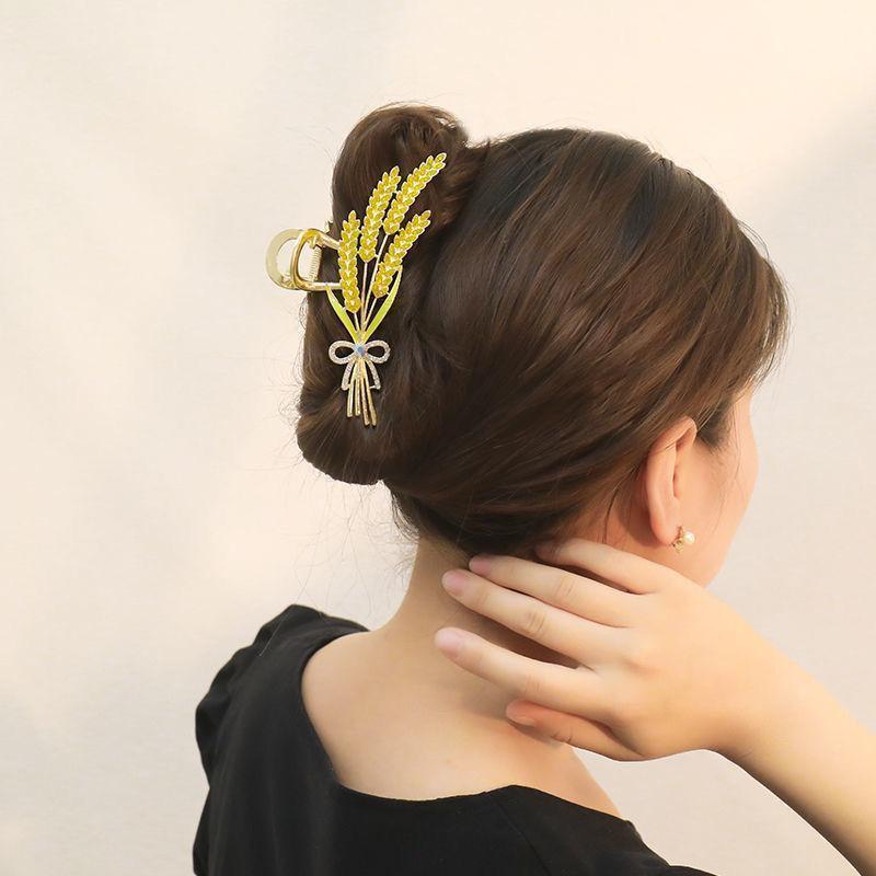 意大利【设计师】发饰麦穗发夹发饰头饰时尚饰品女盘发发带