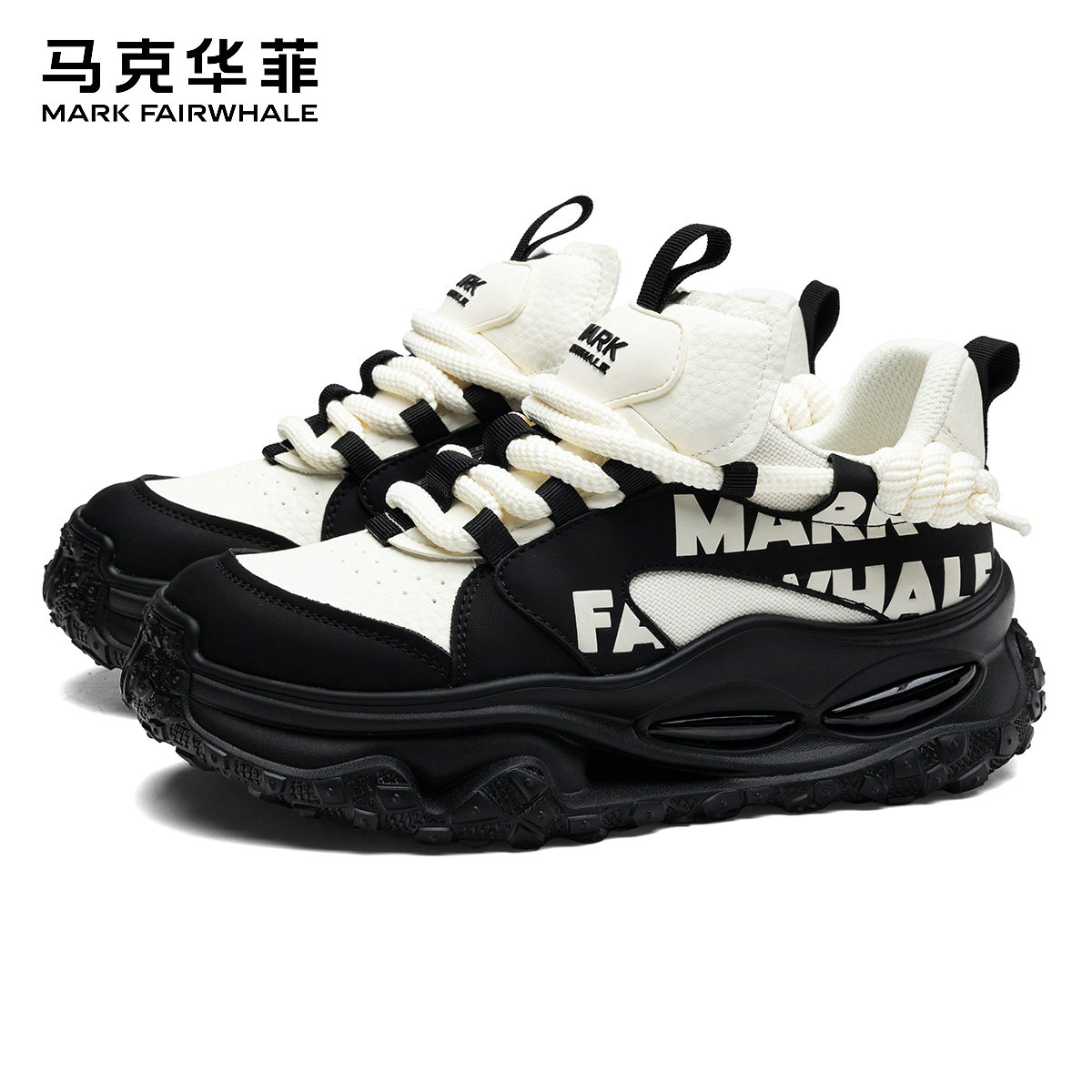 马克华菲老爹鞋男款爆款2025新款高颜值气垫鞋ins厚底增高运动鞋