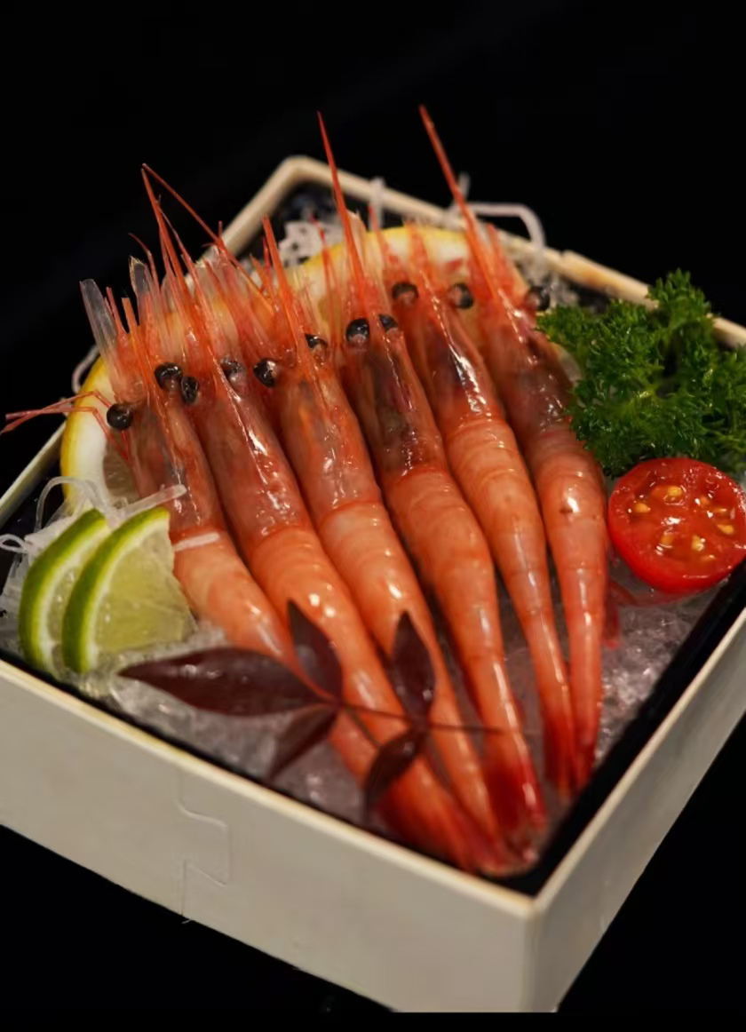 3L级别超低温刺身甜虾，1KG每盒40/60只虾，俄罗斯超低温甜虾