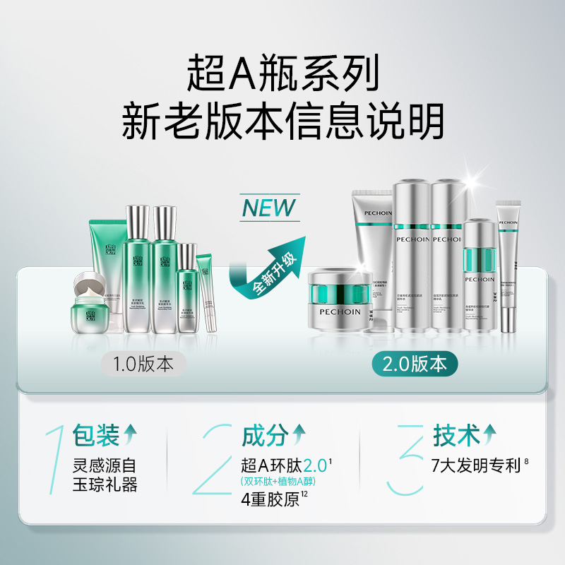 百雀羚超A瓶套装系列抗皱紧致淡纹面霜水乳套装