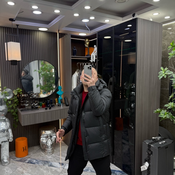 【三叔·顶奢】时尚高端男士雅痞连帽可拆加厚中长款羽绒服 25F76