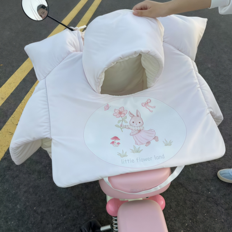 冬季亲子款电动车挡风被天窗可视电瓶摩托车儿童小孩开叉款防风罩