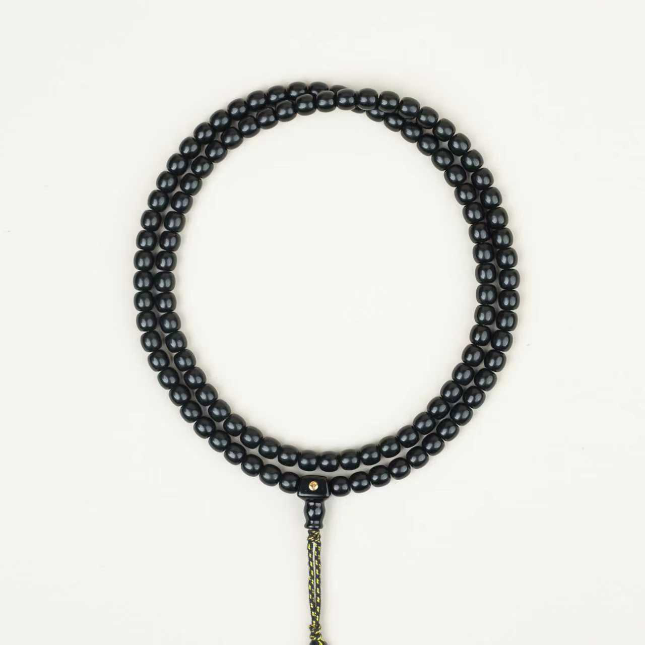 【玉道·出品】 7mm和田玉塔青老型108