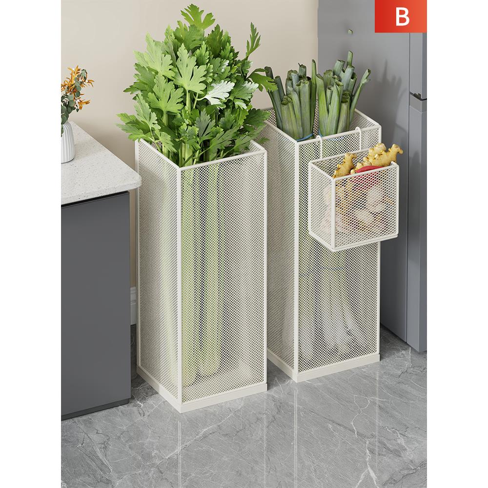 厨房大葱收纳置物架多功能山药筐菜篮子放置架台面葱姜蒜储物神器